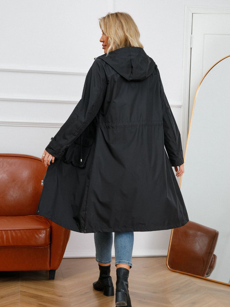 Greta waterproof hooded raincoat