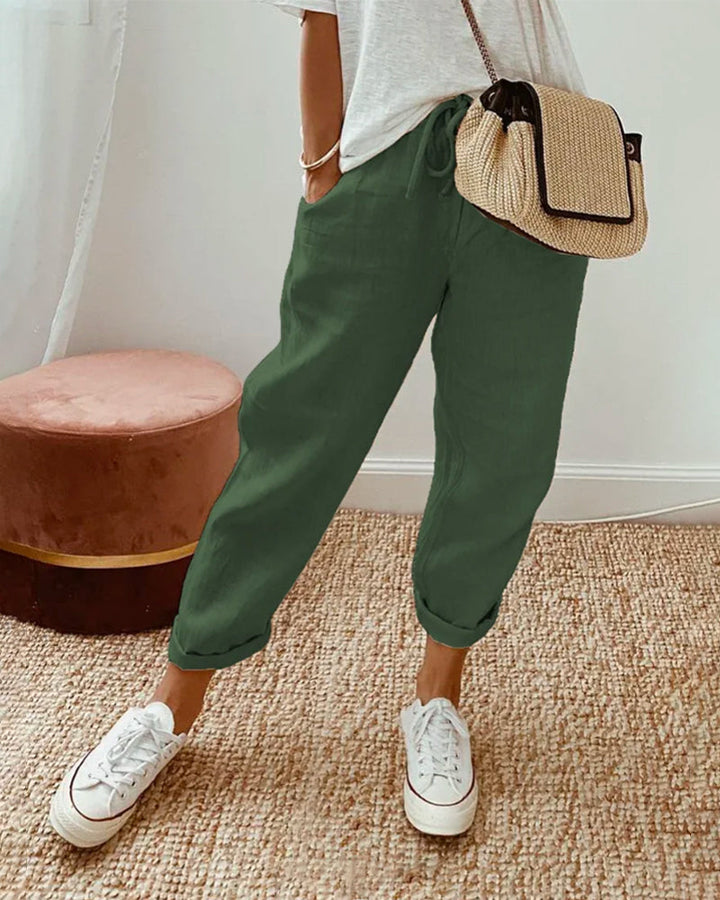 Helga | Elegant Relaxed Linen Trousers