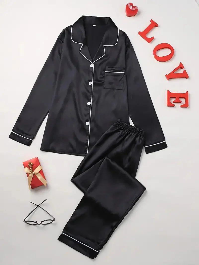 Elena | Elegant Satin Pyjama Set