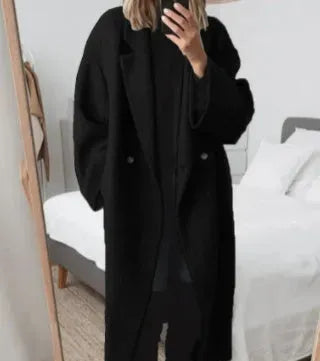 Martha oversized long coat with lapels – image 6