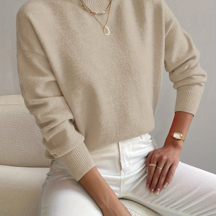 Trine oversized mock neck knit jumper – image 15