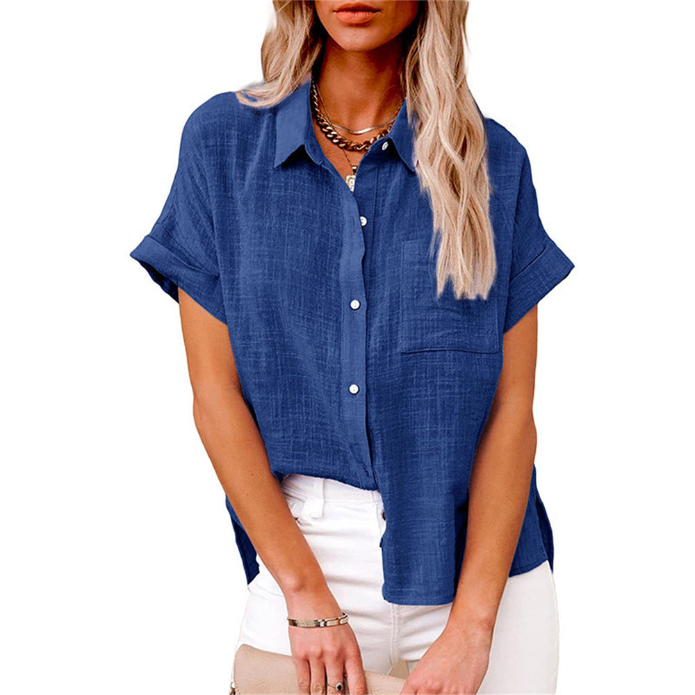 Rosanna Elegant Relaxed Collar Blouse - image 4