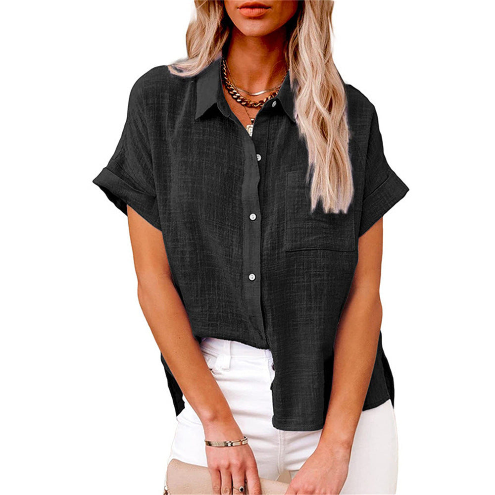 Rosanna Elegant Relaxed Collar Blouse - image 2