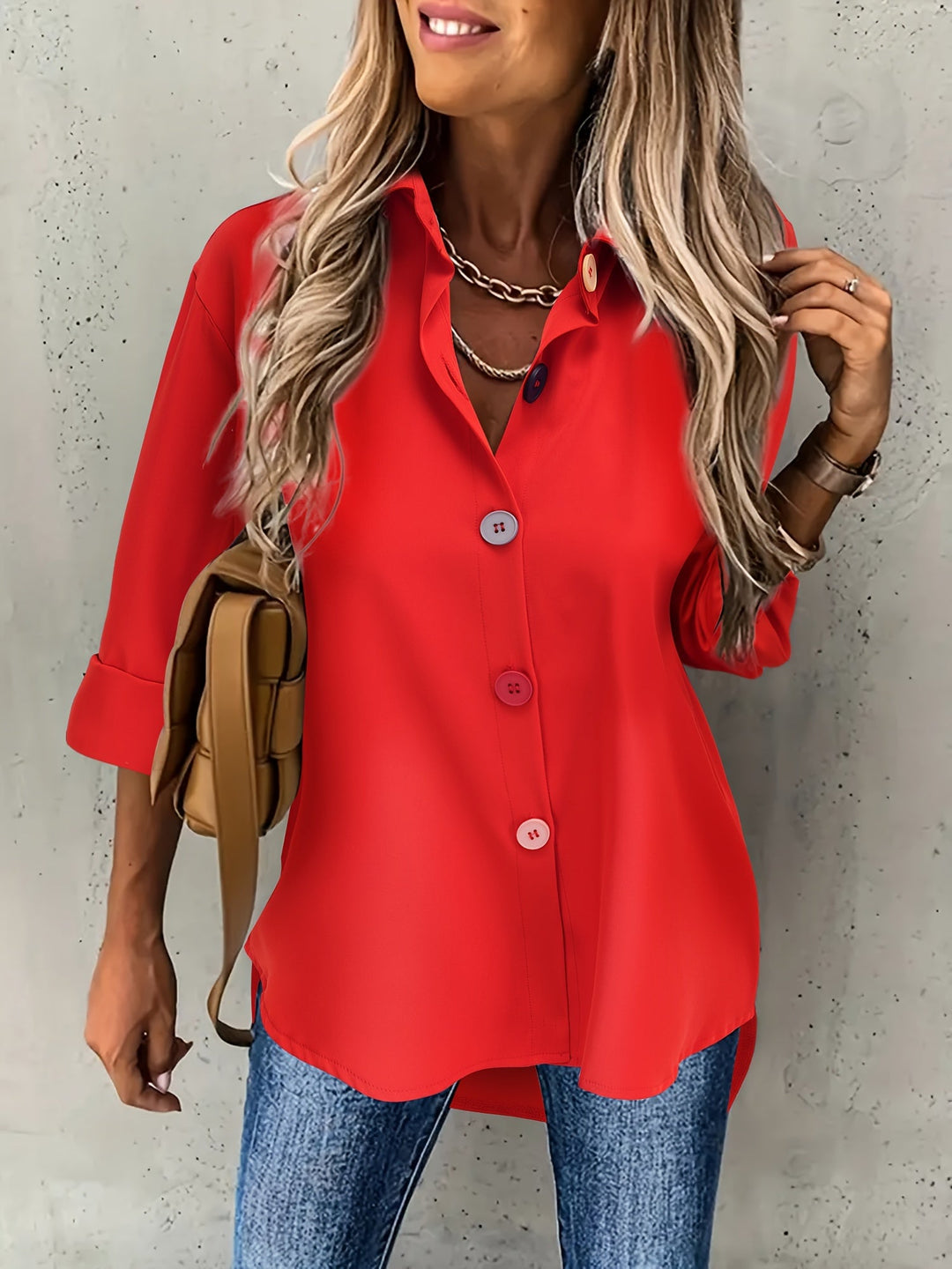 Vanessa Elegant Button Front Blouse - image 18