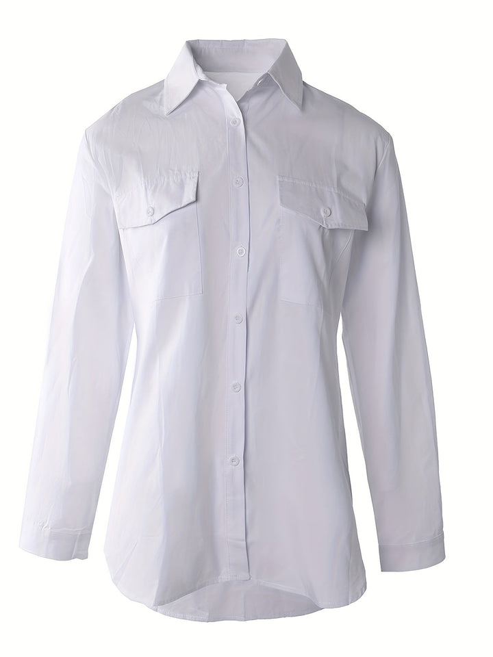 Seren Elegant Classic Long Sleeve Shirt - image 12
