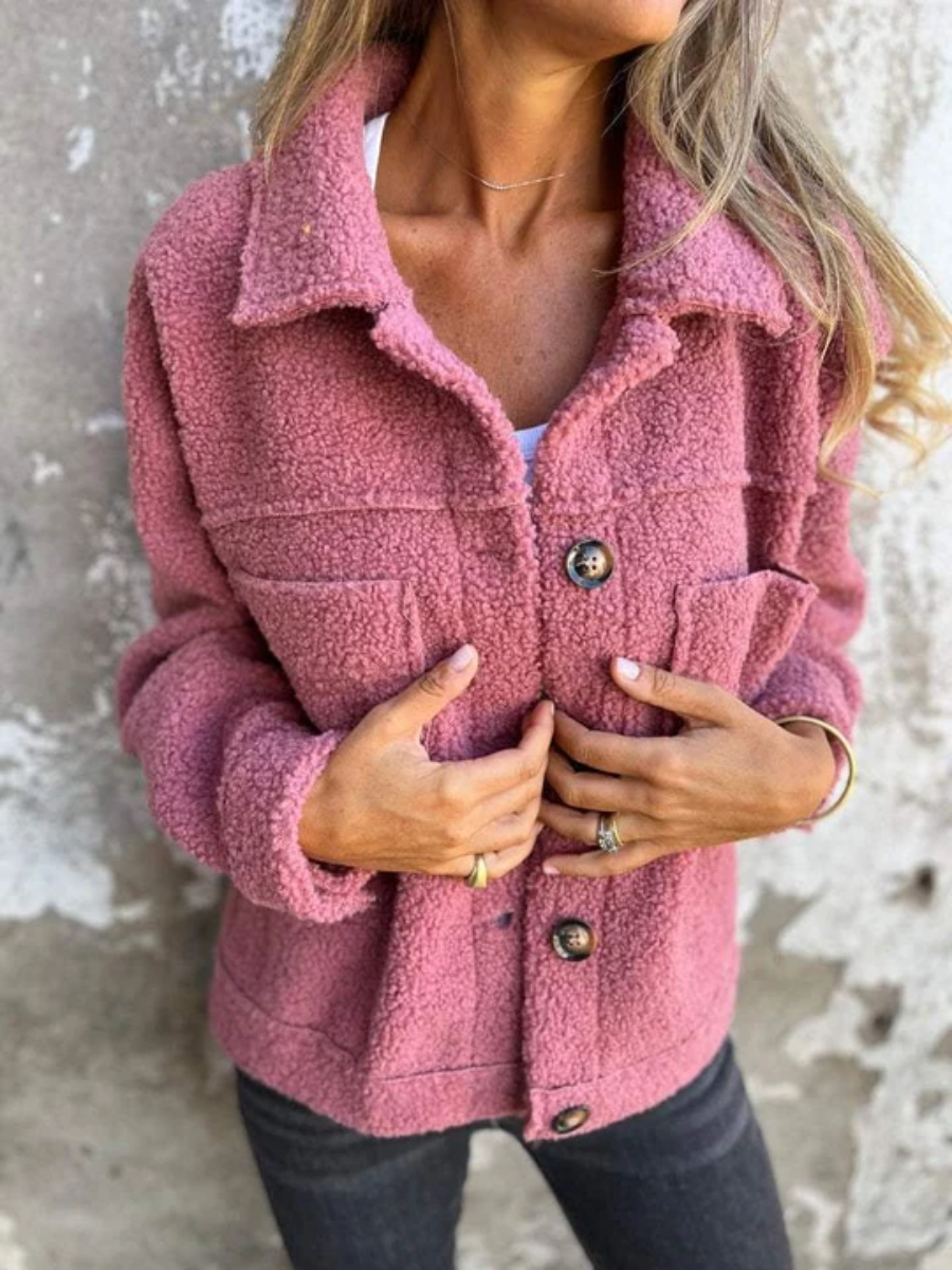 Yolande textured button coat – image 4