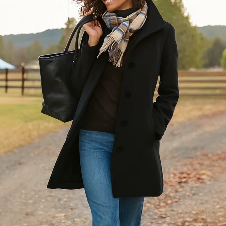 Matilda straight cut wool coat