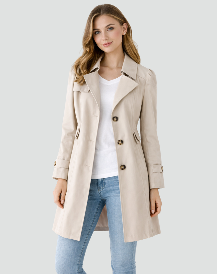 Xaviere classic lapel trench coat – image 4