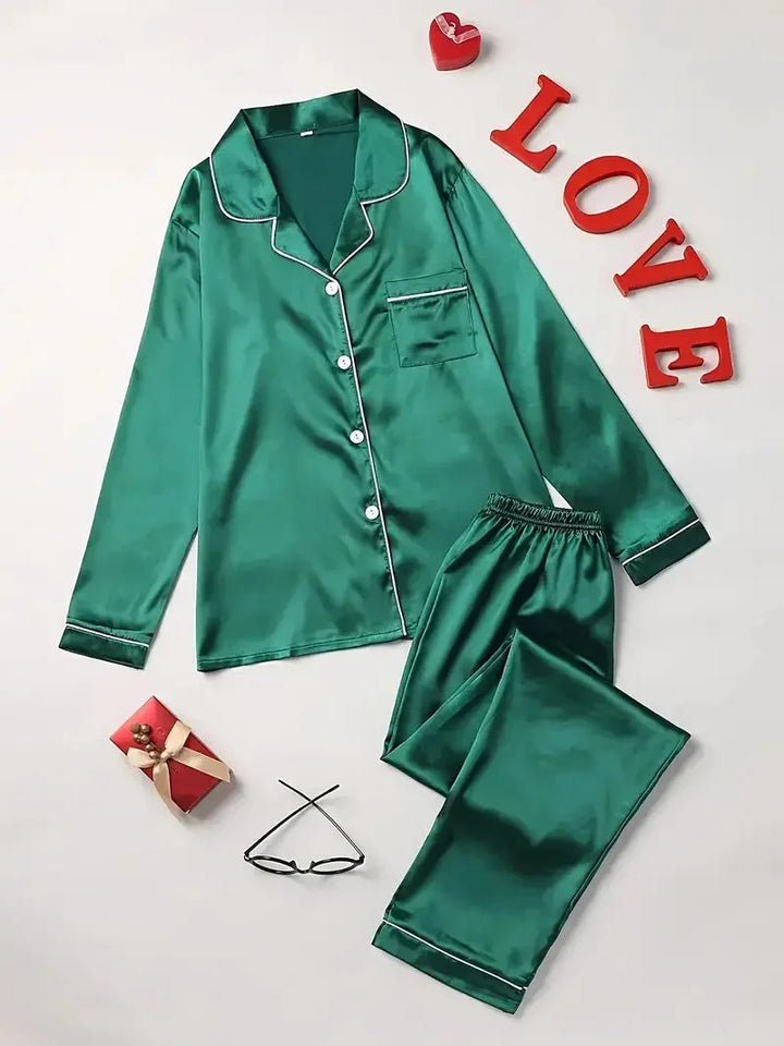Elena | Elegant Satin Pyjama Set
