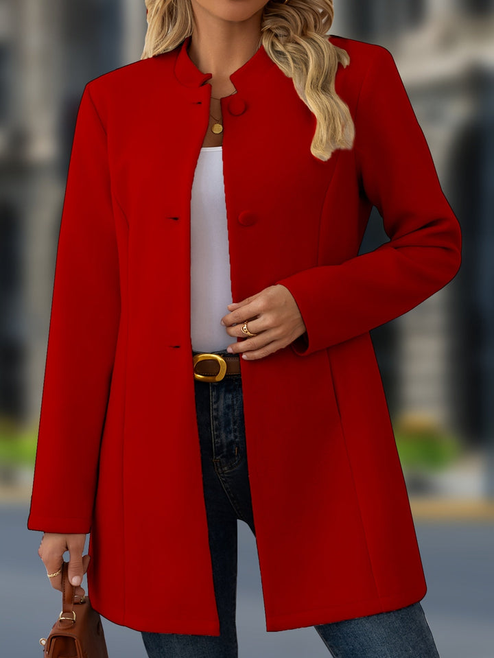 Celandine stand collar belted coat – image 3
