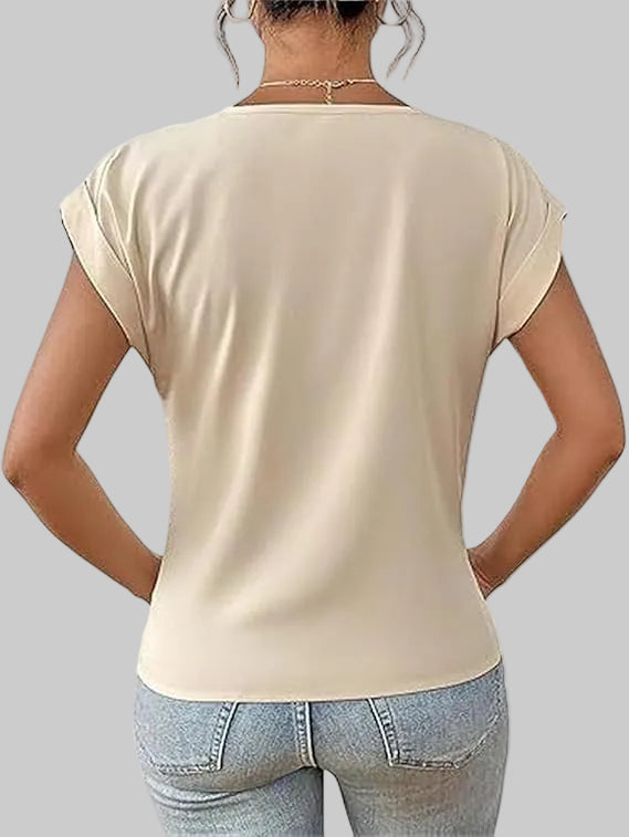Louisa sleeveless satin blouse, front view