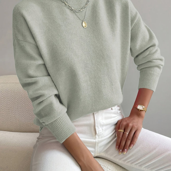 Trine oversized mock neck knit jumper – image 22