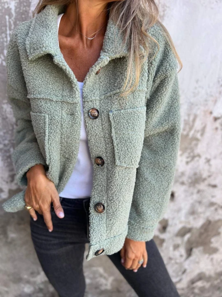 Yolande textured button coat – image 5