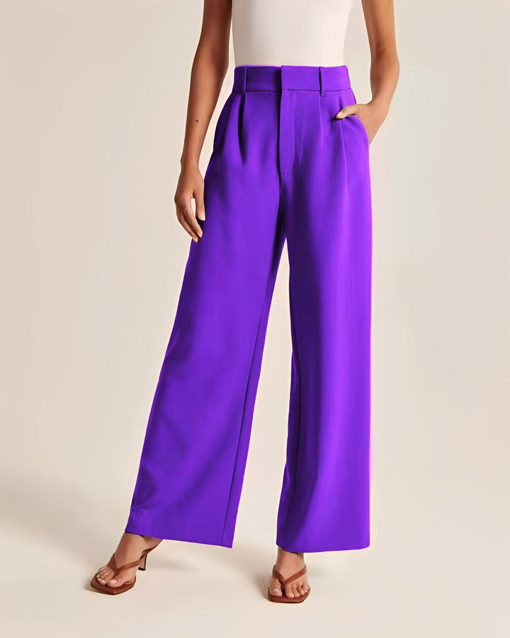 Ruth wide leg trousers in light pink