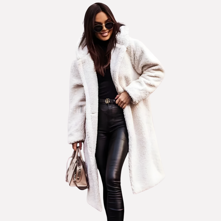 Gemma Elegant Hooded Button Front Coat - image 8