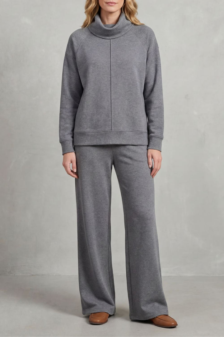 Nicolette draped roll neck and wide leg trouser set – image 7
