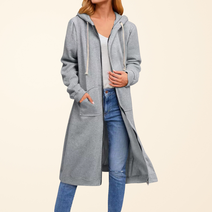 Mila longline zip up knit vest – image 3