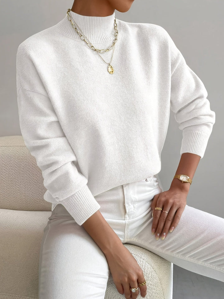 Trine oversized mock neck knit jumper – image 6