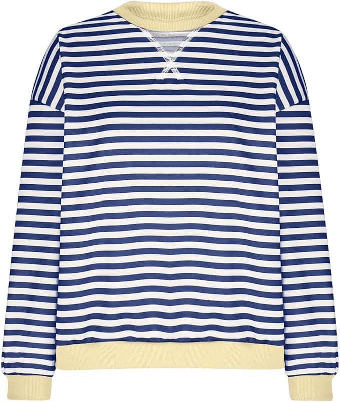 Donatella cosy oversized striped jumper – image 10