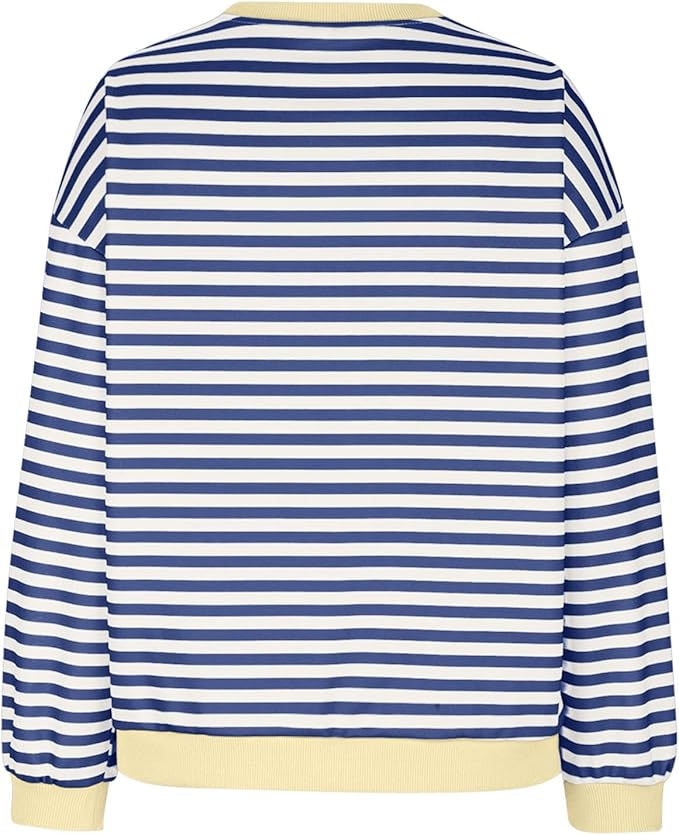 Donatella cosy oversized striped jumper – image 12