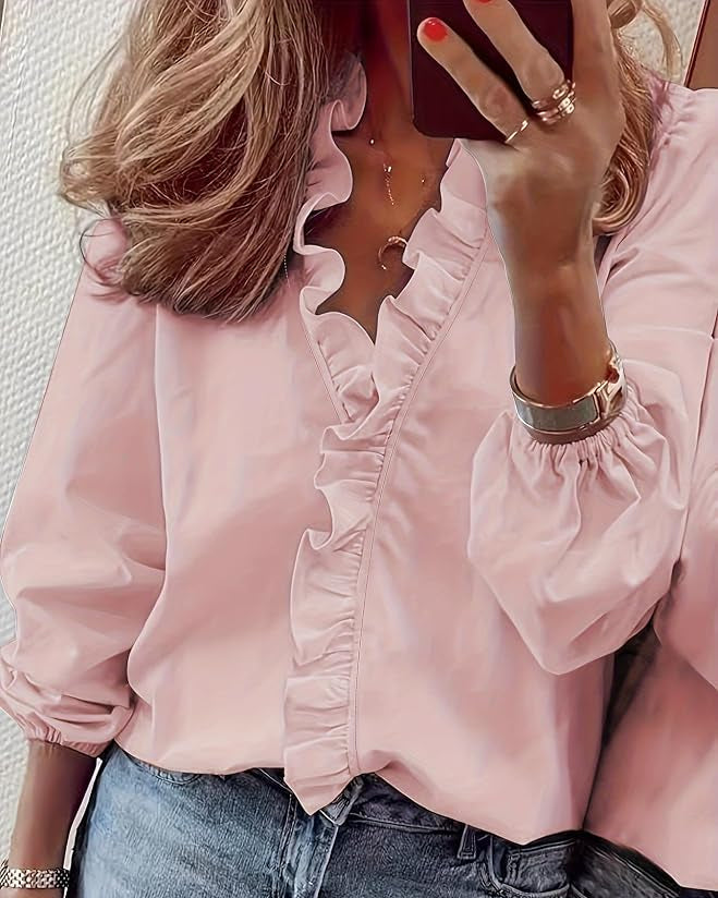 Jemima ruffled volume sleeve blouse – image 4