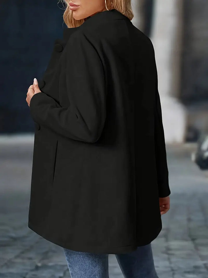 Rosie stand collar coat with decorative buttons – image 11