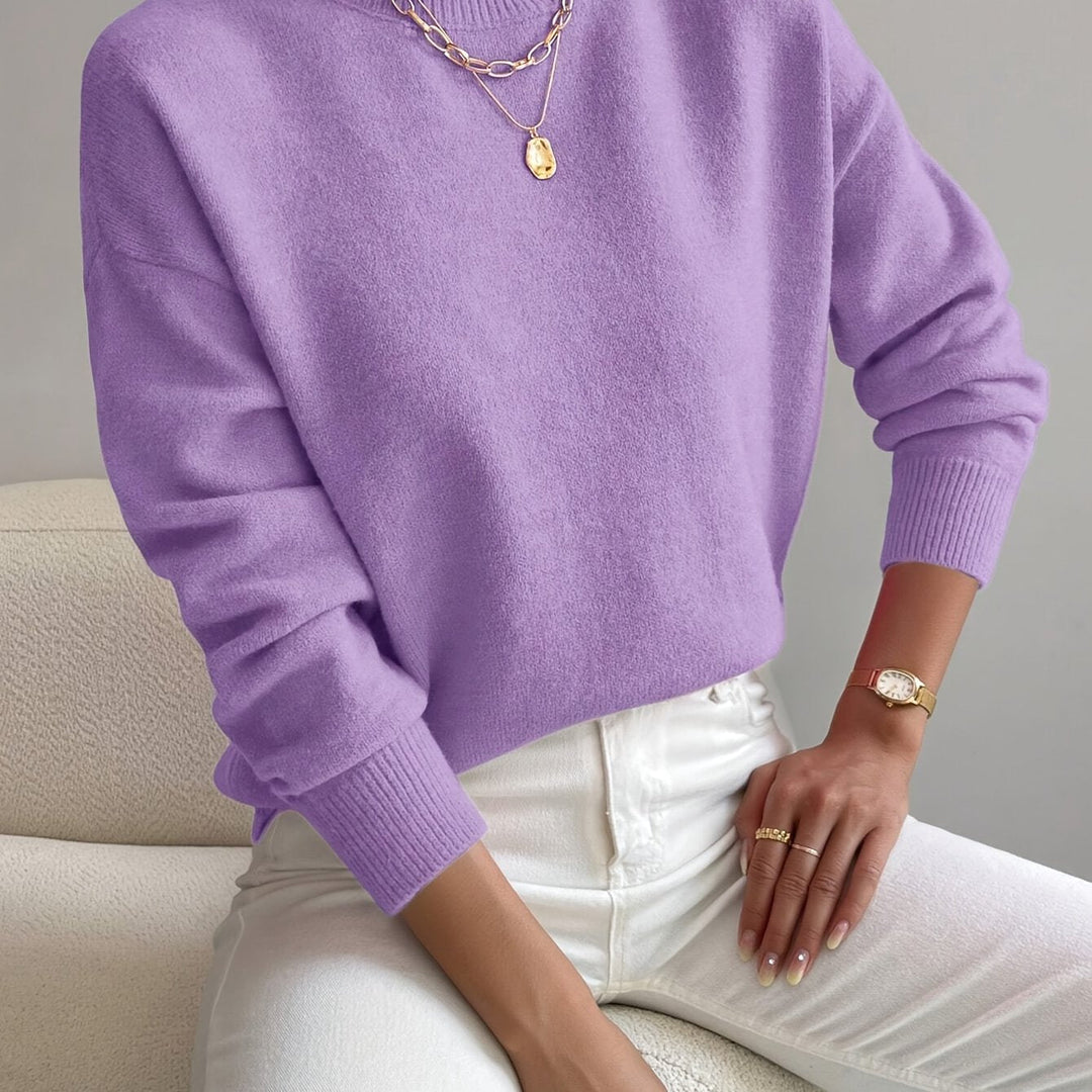 Trine oversized mock neck knit jumper – image 17