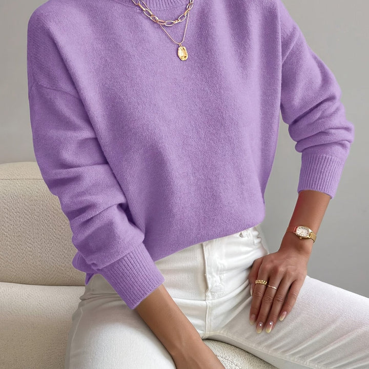 Trine oversized mock neck knit jumper – image 17