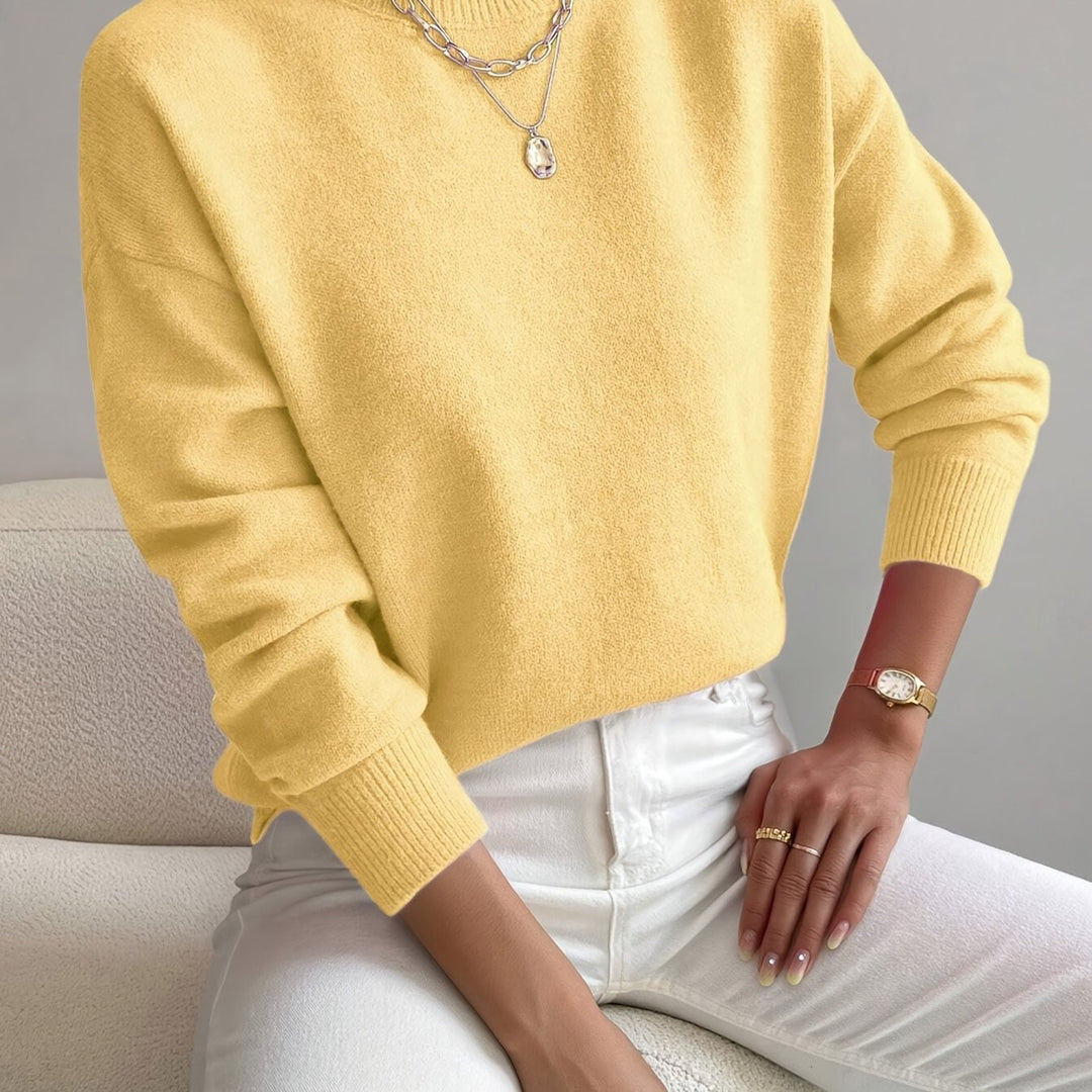 Trine oversized mock neck knit jumper – image 20
