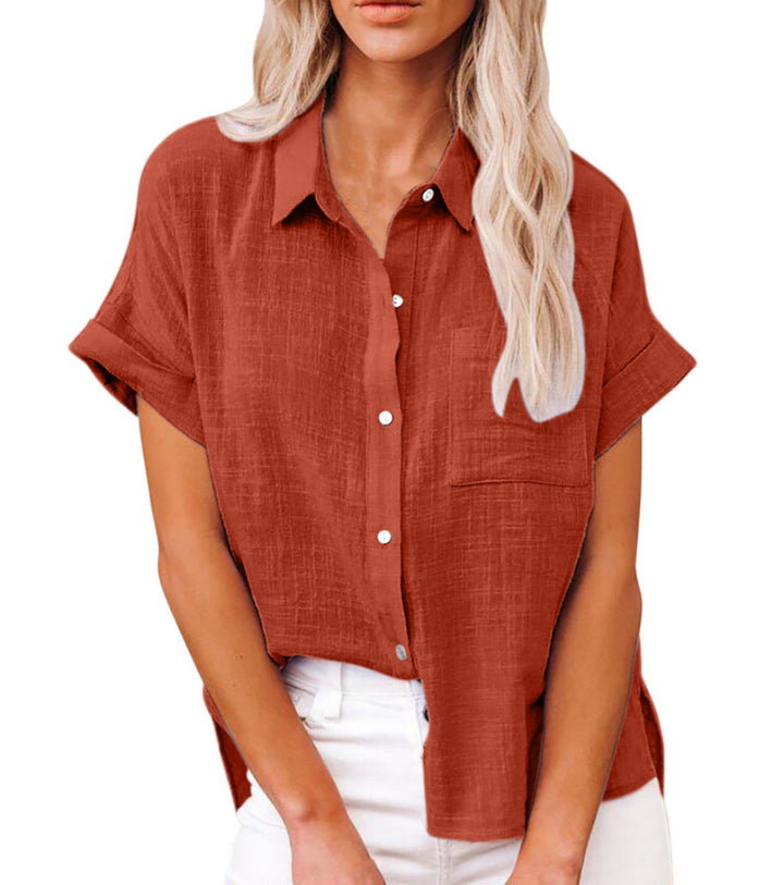 Rosanna Elegant Relaxed Collar Blouse - image 9