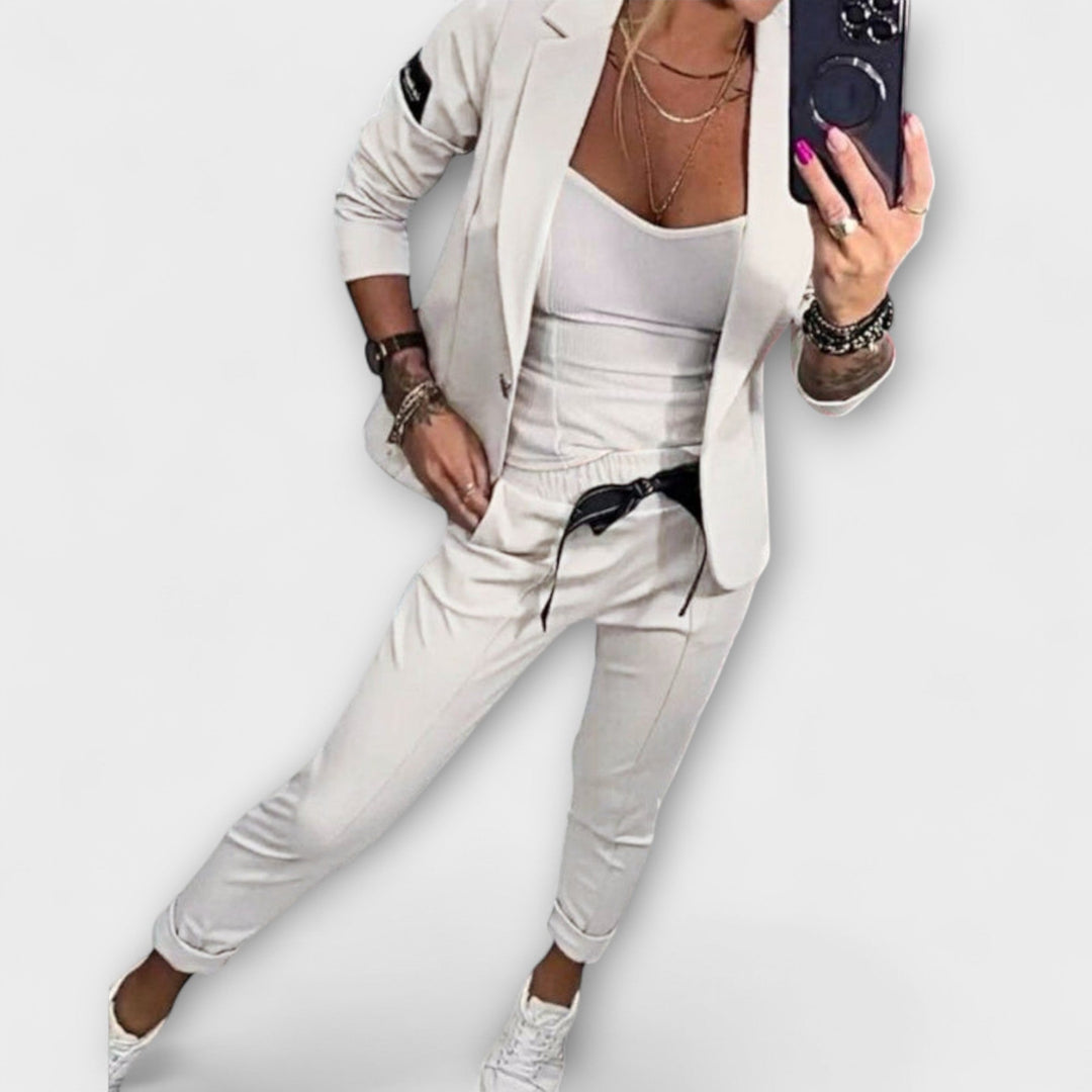 Helena three piece set with jacket, top and trousers – image 5