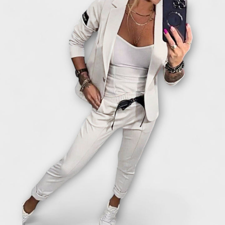 Helena three piece set with jacket, top and trousers – image 5