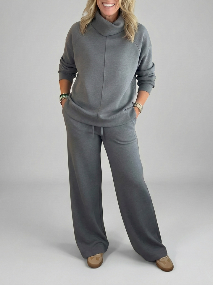 Morwenna cowl neck wide leg lounge set – image 9