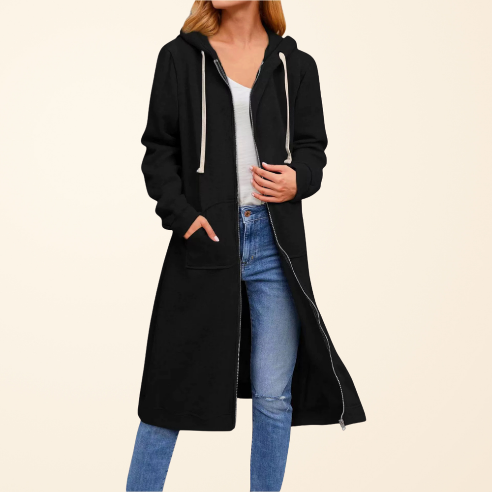 Mila longline zip up knit vest – image 2