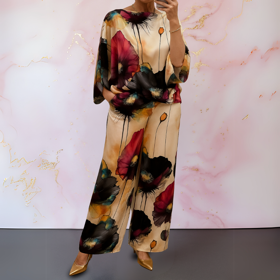 Oline satin two piece set – image 3