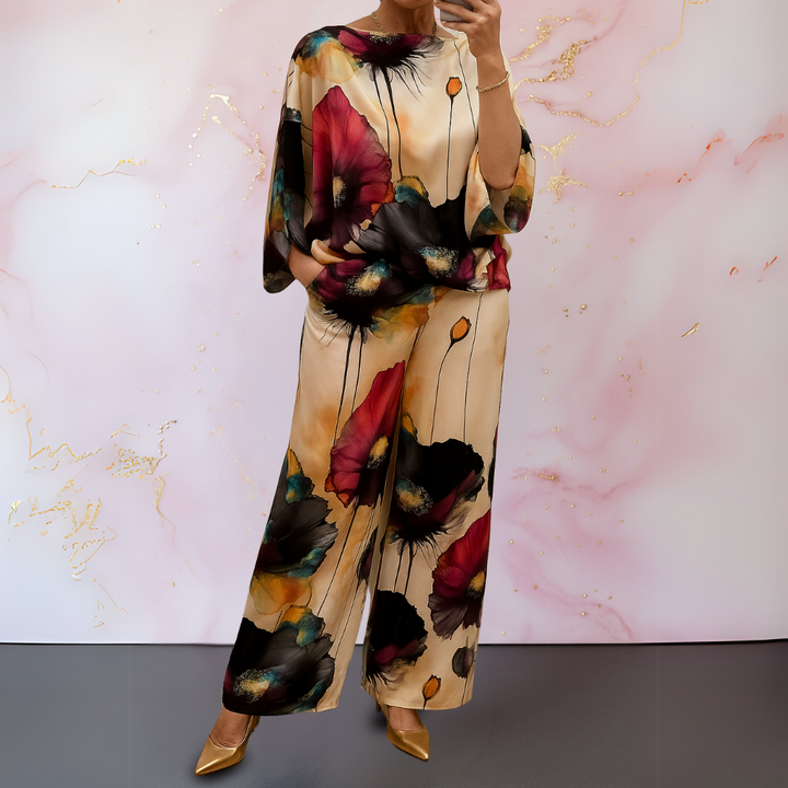 Oline satin two piece set – image 3
