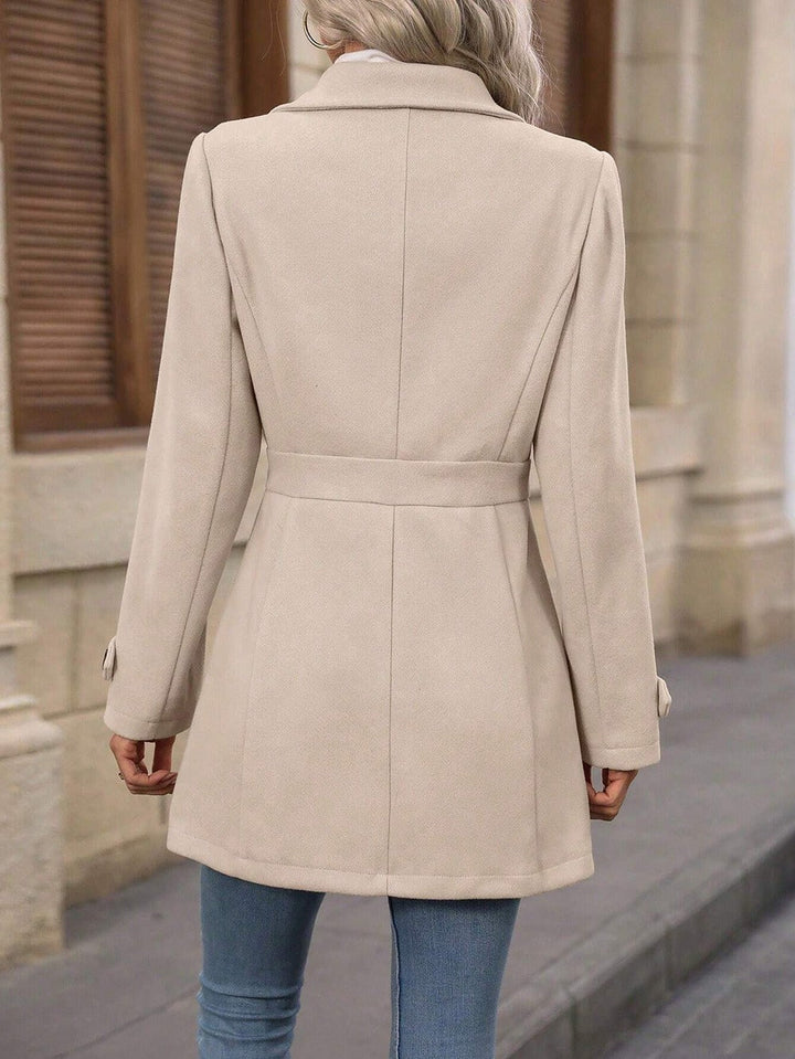 Gwenllian tailored trench coat with belt – image 3