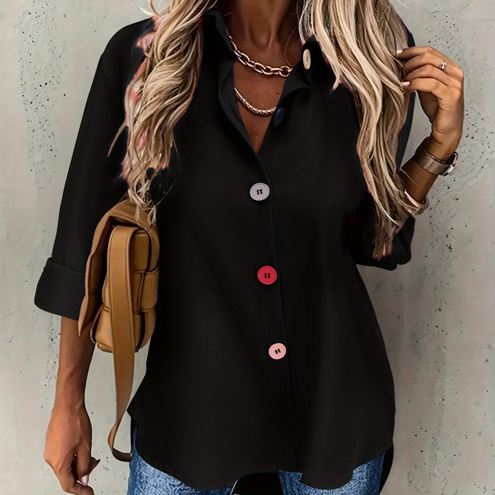 Vanessa Elegant Button Front Blouse - image 3