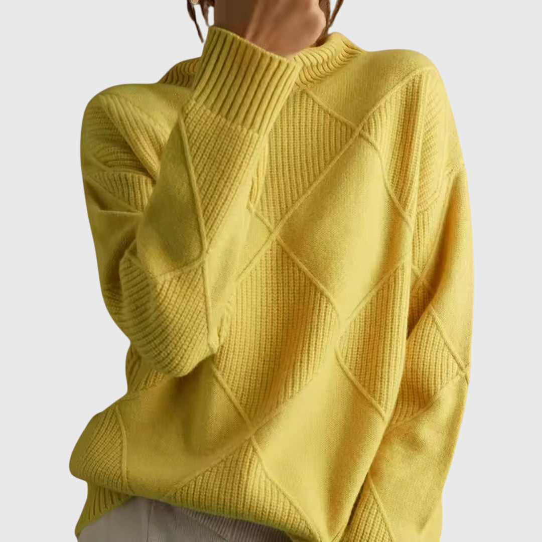 Vibeke oversized roll neck knit jumper – image 3