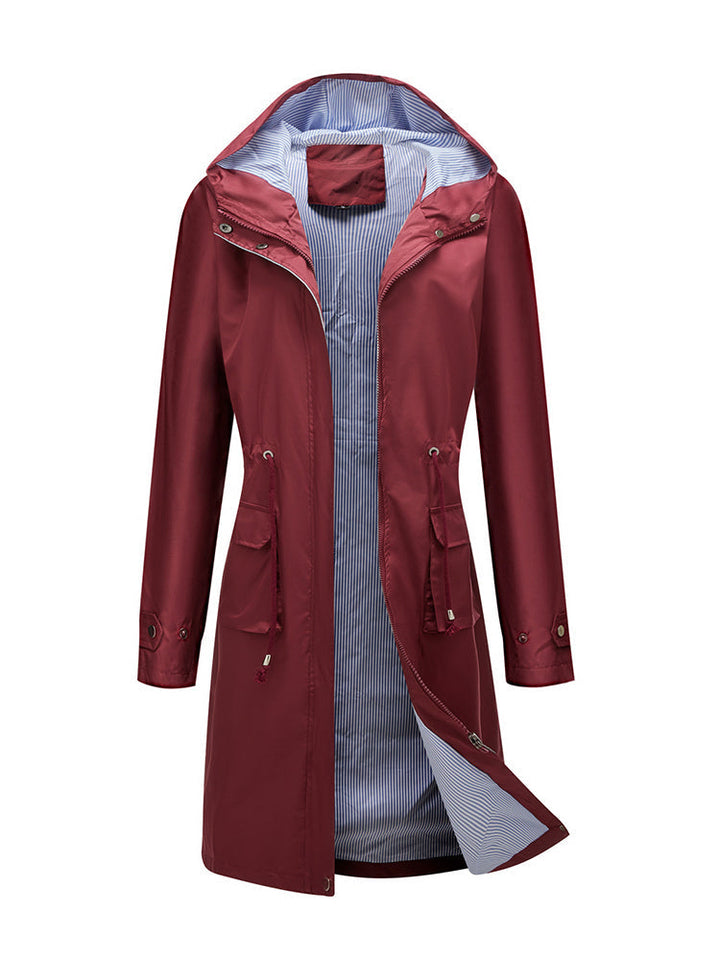 Greta waterproof raincoat in army green