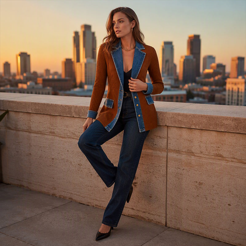 Sybil ribbed wool coat