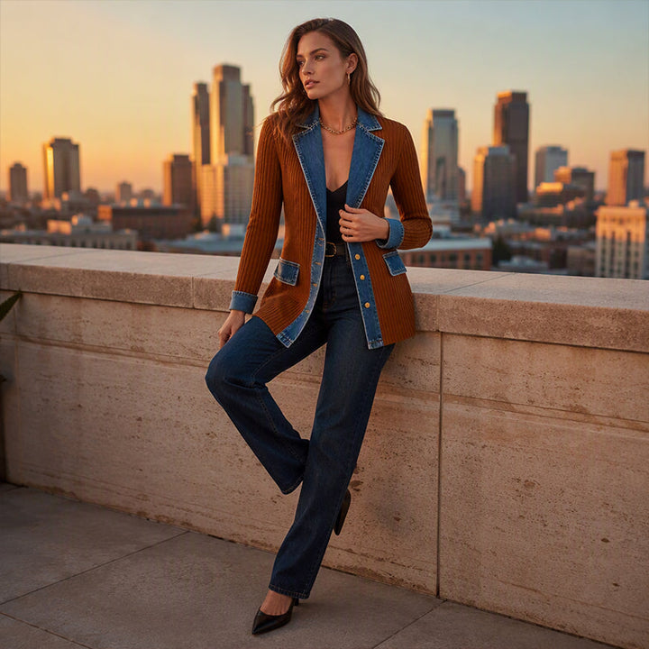 Sybil ribbed wool coat