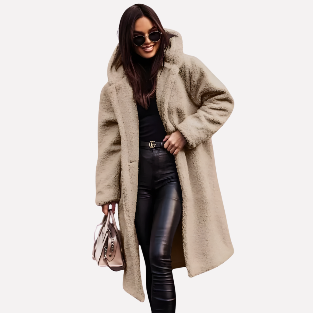 Gemma Elegant Hooded Button Front Coat - image 9