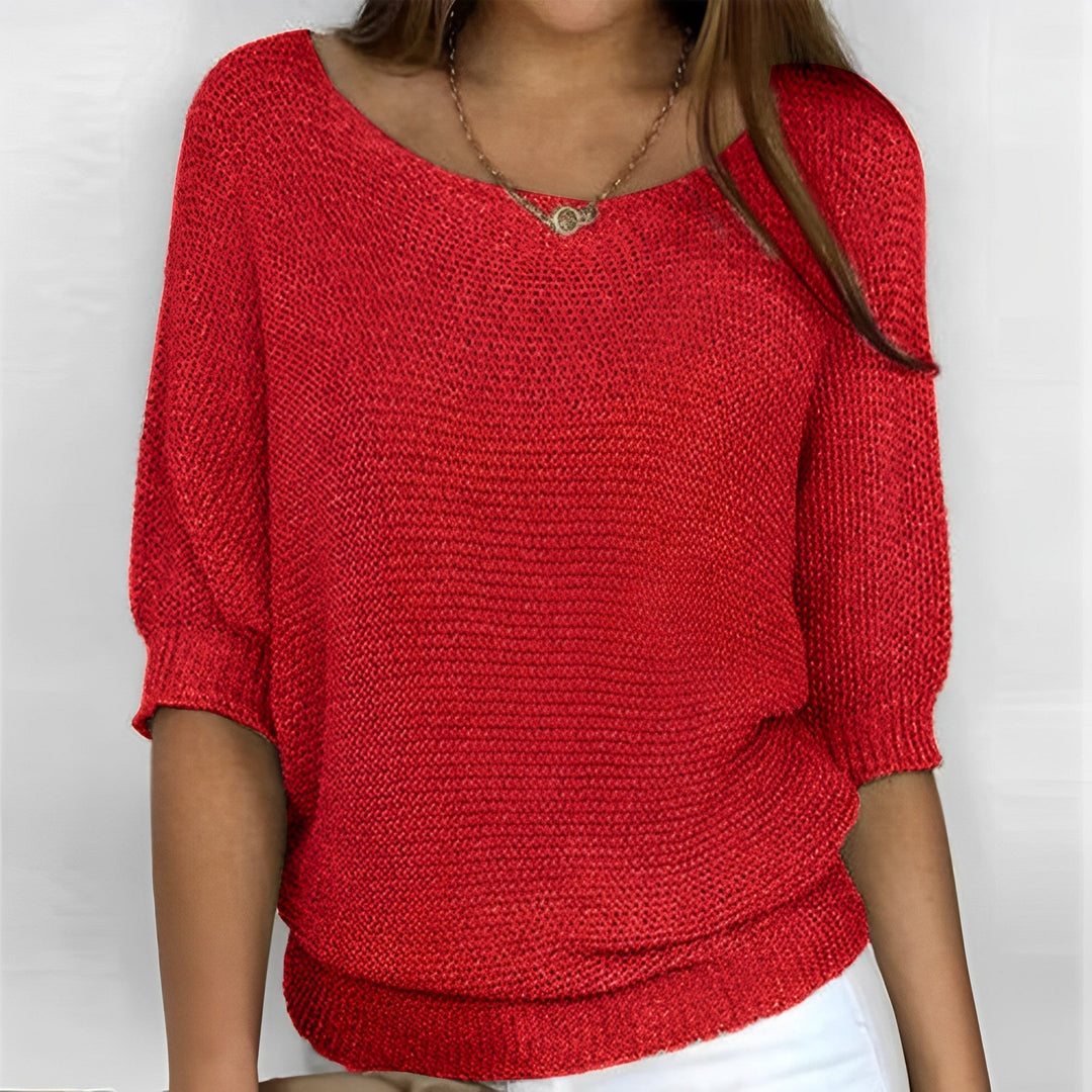 Ursula crew neck jumper in lilac