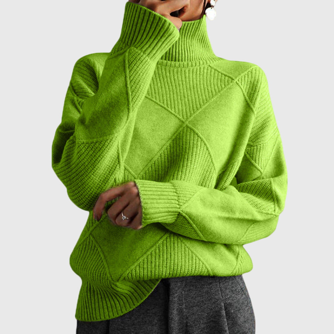 Vibeke oversized roll neck knit jumper – image 4