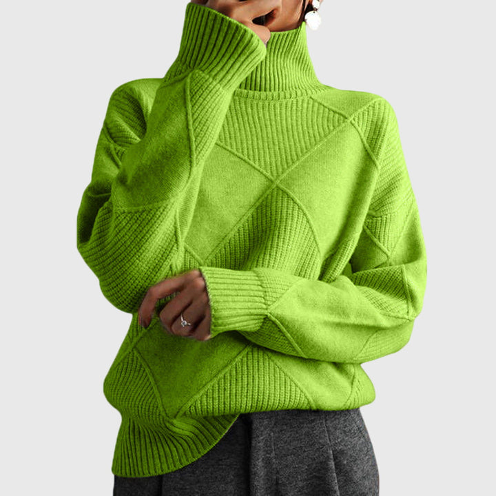 Vibeke oversized roll neck knit jumper – image 4