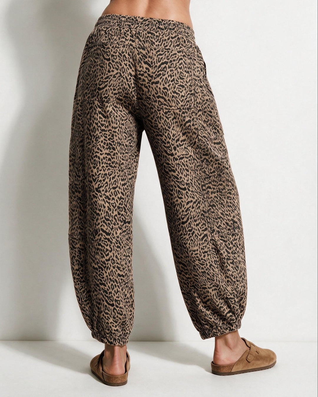Elspeth | Elegant Leopard Print Harem Trousers