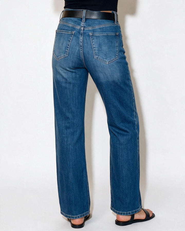 Juno | Elegant High Waist Wide Leg Jeans