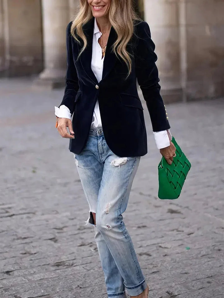 Gwennan velvet blazer jacket – image 5