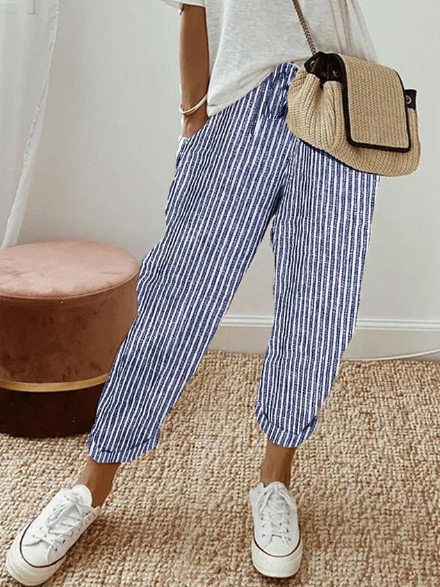 Helga | Elegant Relaxed Linen Trousers